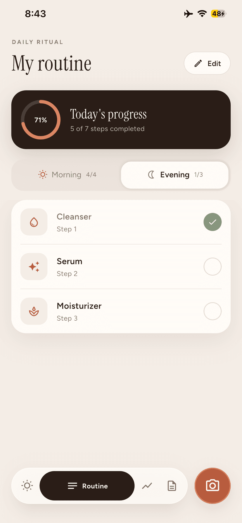 Zavelo skincare routine steps